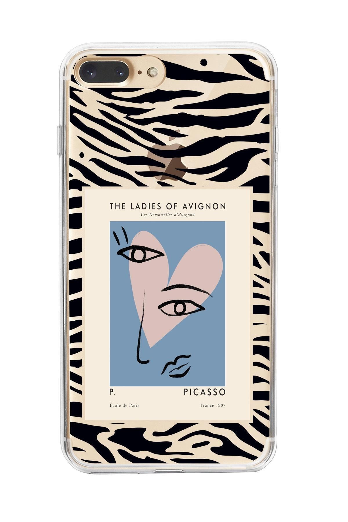 mooodcase Iphone 7 Plus Uyumlu Picasso The Ladies Of Avignon Premium Şeffaf Silikon Kılıf