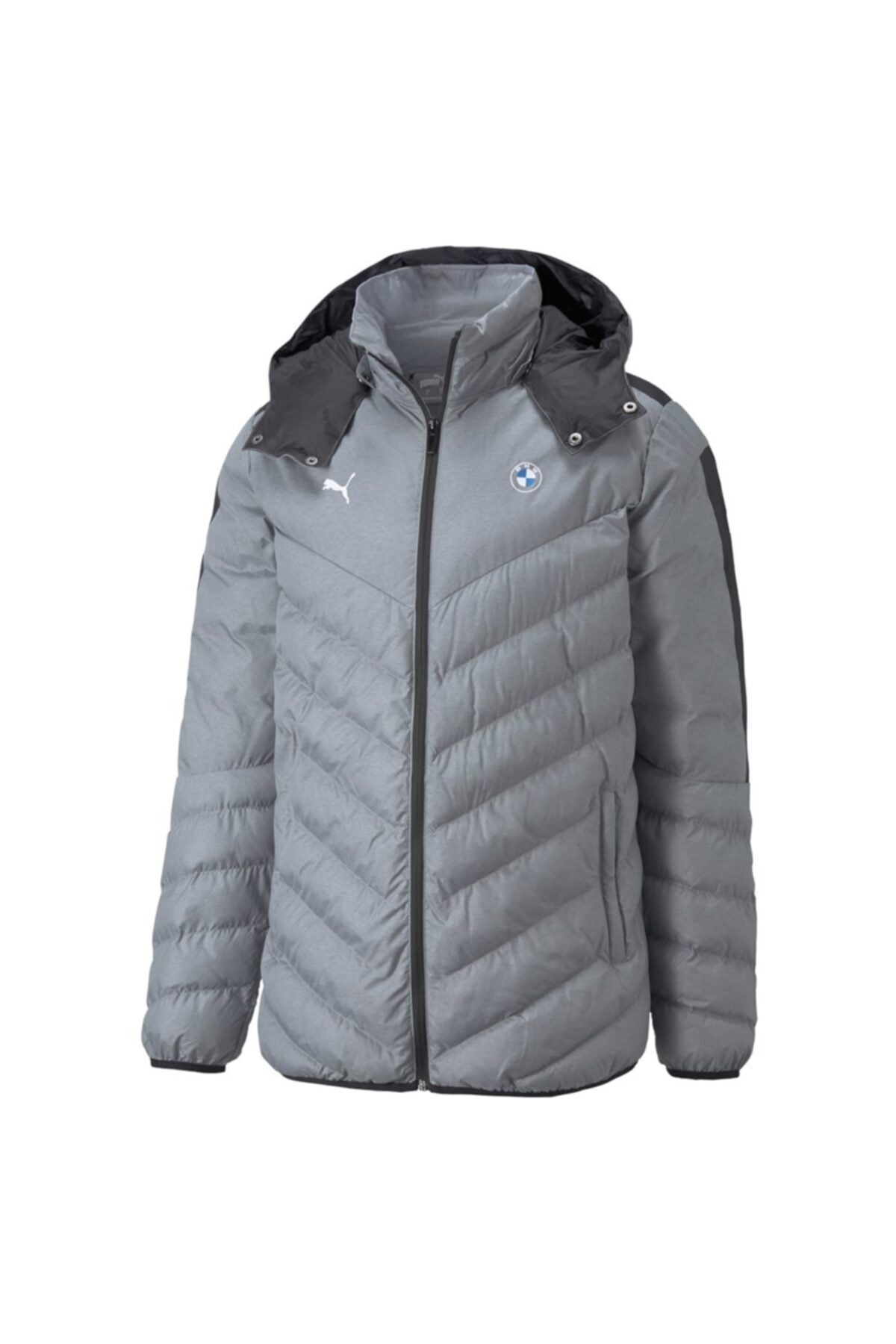 Puma Bmw Mms T7 Ecolite Down Jacket Erkek Gri Mont - 53116803