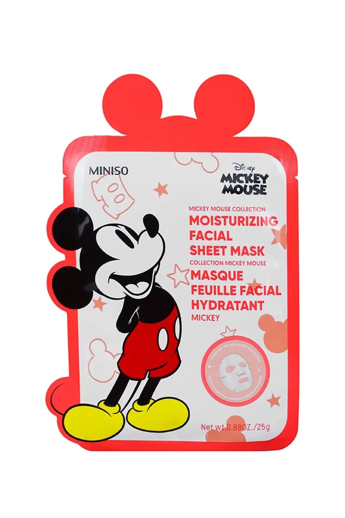 Miniso Mickey Mouse Lisanslı Kağıt Yüz Maskesi