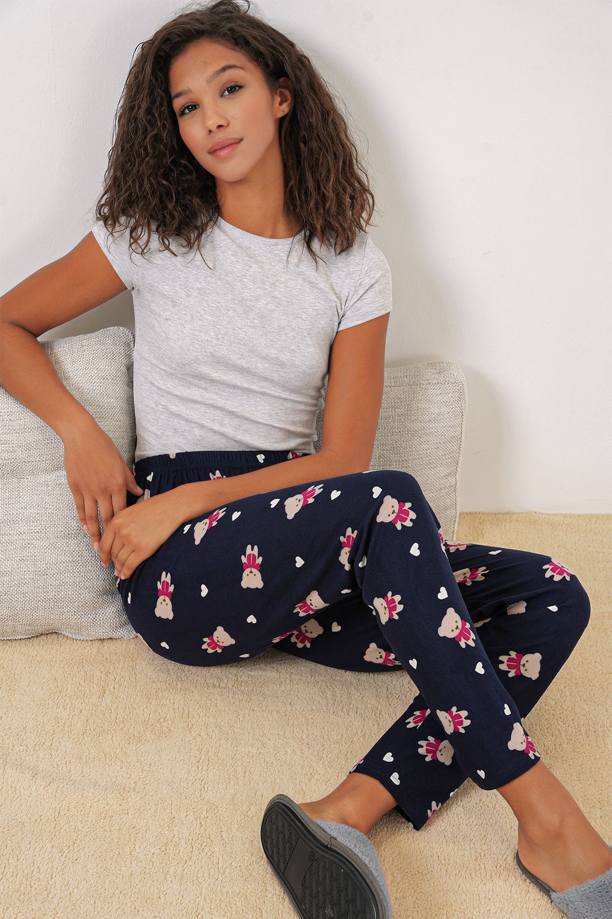 Bigdart 4323 Desenli Pijama Altı - L. Lacivert