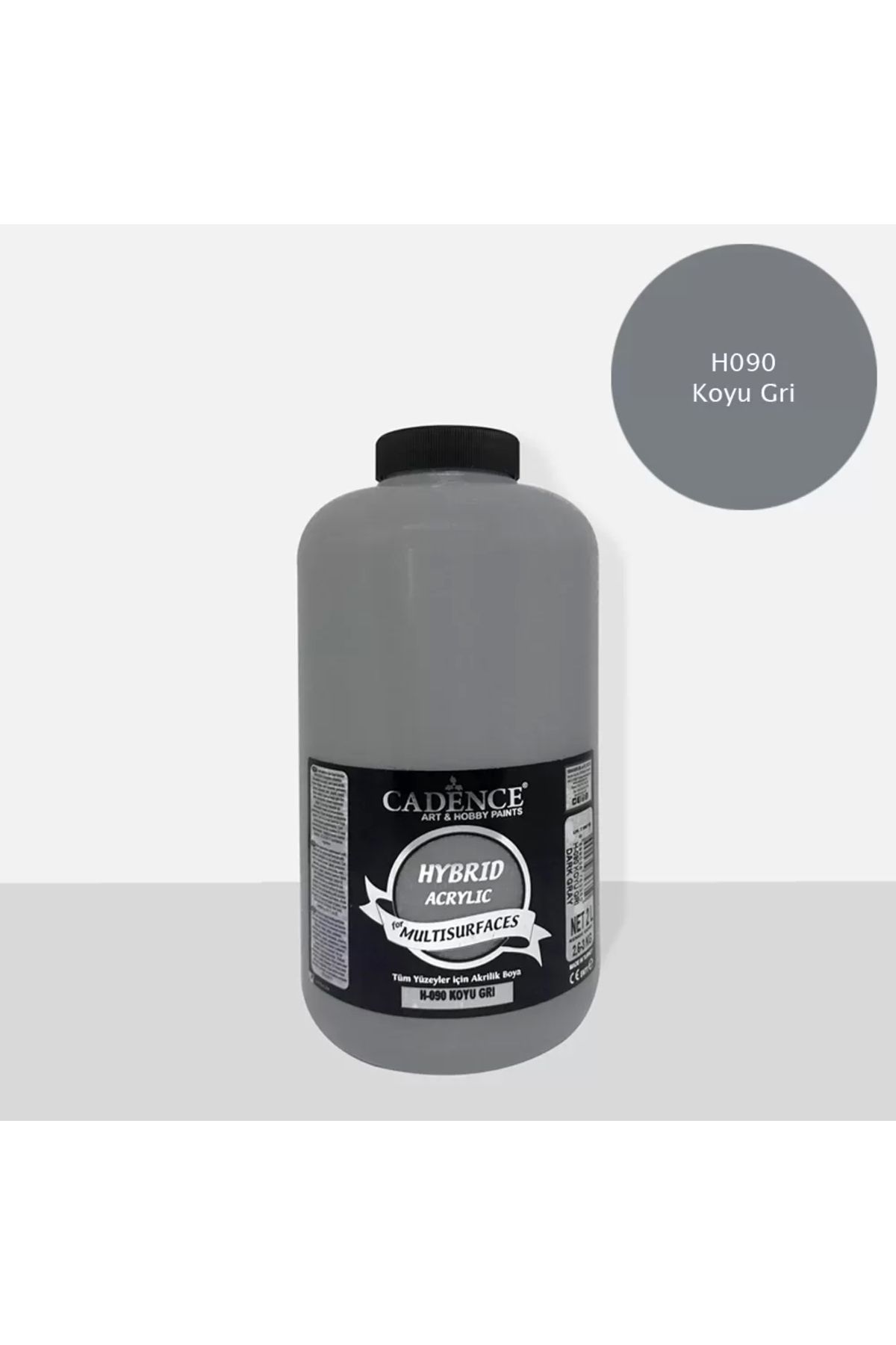 Cadence Hybrıd Akr. Multısurfaces H-090 Koyu Gri 2000ml