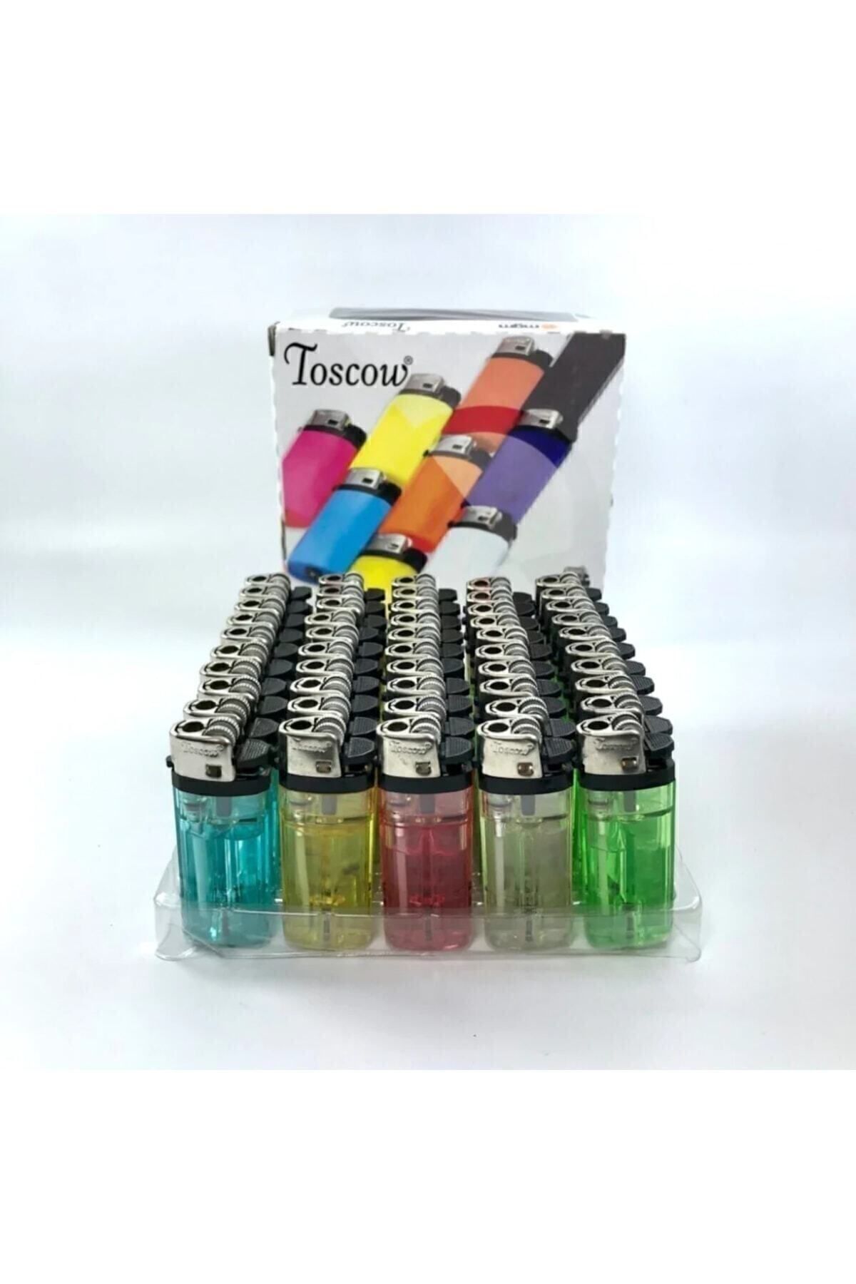 Toscow 50 Adet Taşlı Mat Çakmak