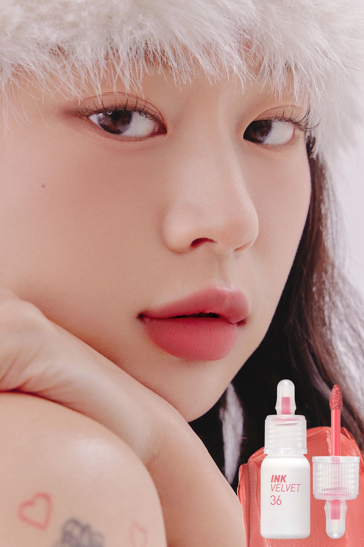 PERIPERA Yüksek Pigmentli, Kadife Görünümlü, Gün Boyu Kalıcı Tint PERIPERA Ink Velvet (36 Active Coral)