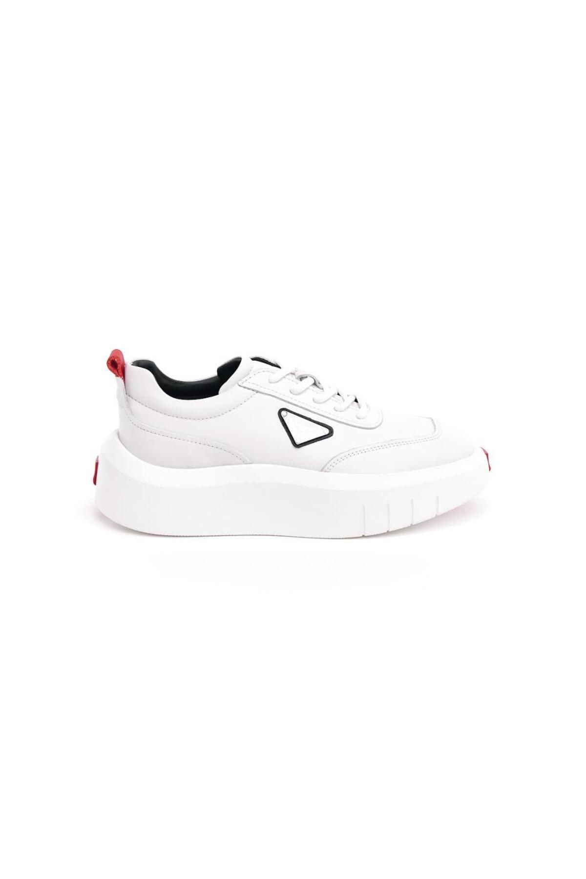 Derinet Yüksek Taban Hakiki Deri Erkek Sneaker