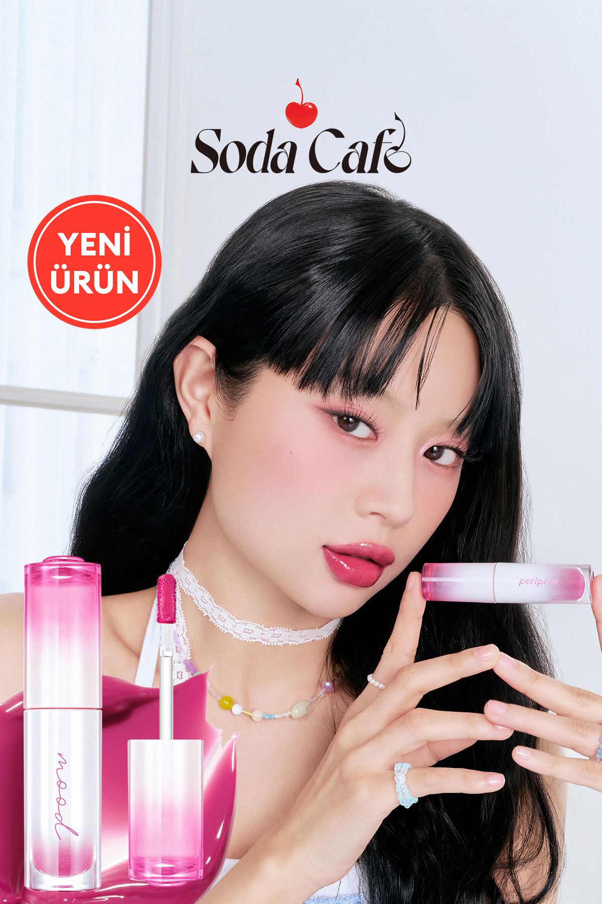 PERIPERA Kalıcı, Pigmentli, Parlak Bitişli Tint PERIPERA Ink Mood Glowy Tint 26 Why So Berry (Soda Cafe)