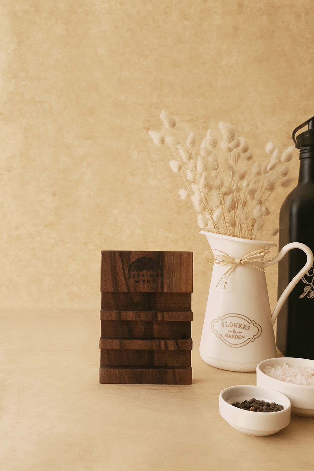 Tezyinat Wood Ceviz Ağacı Ahşap Kesme Tahtası Standı