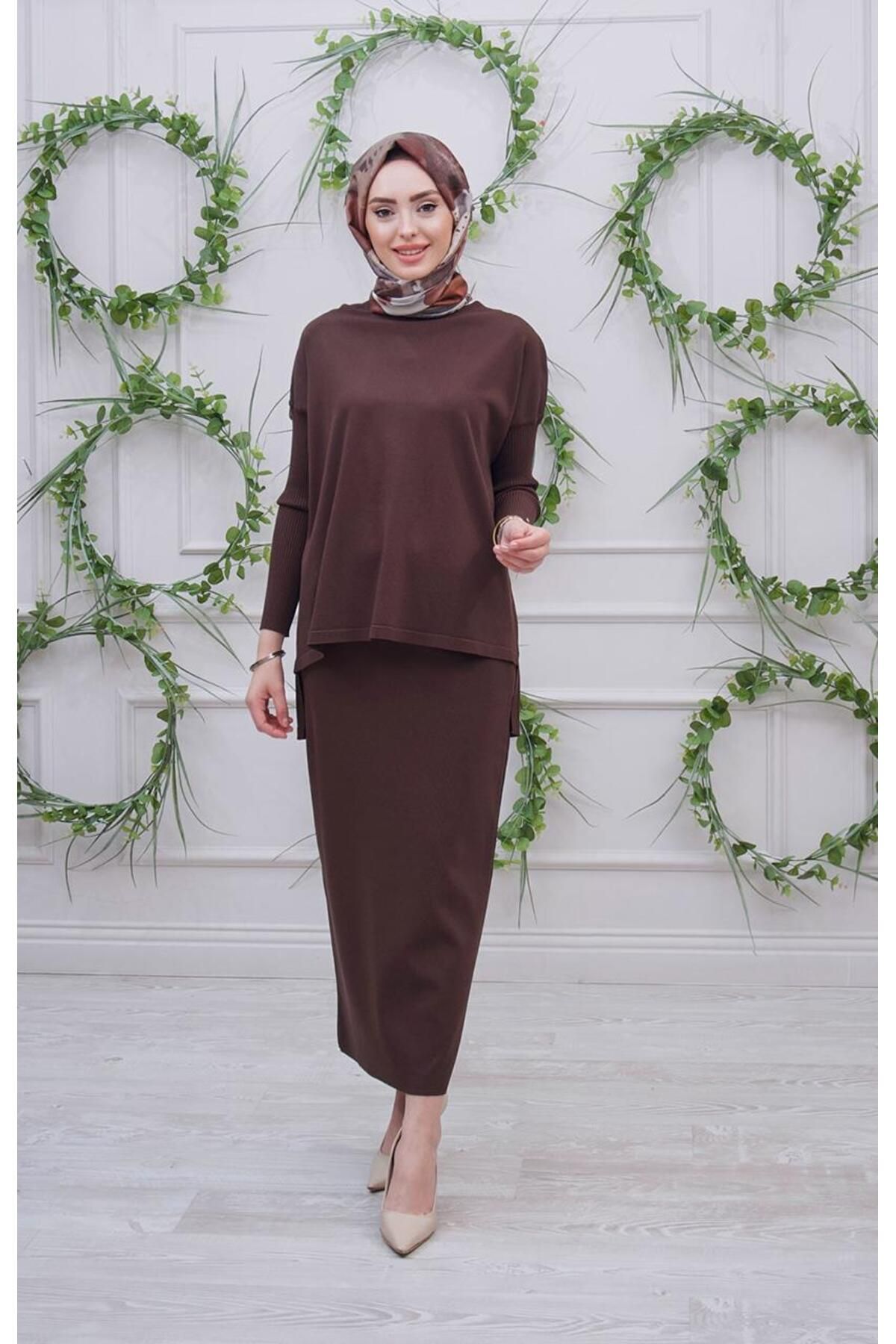 Invee İNVEE Tunik 5879 Kahve