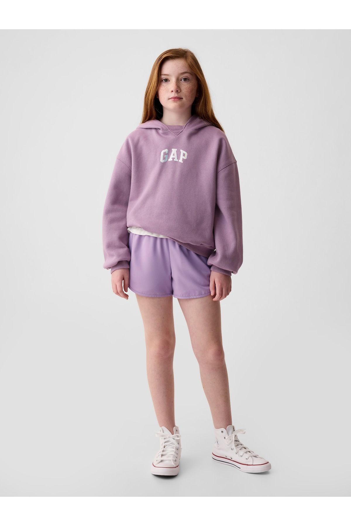 GAP Kız Çocuk Lila Astarlı Running Şort