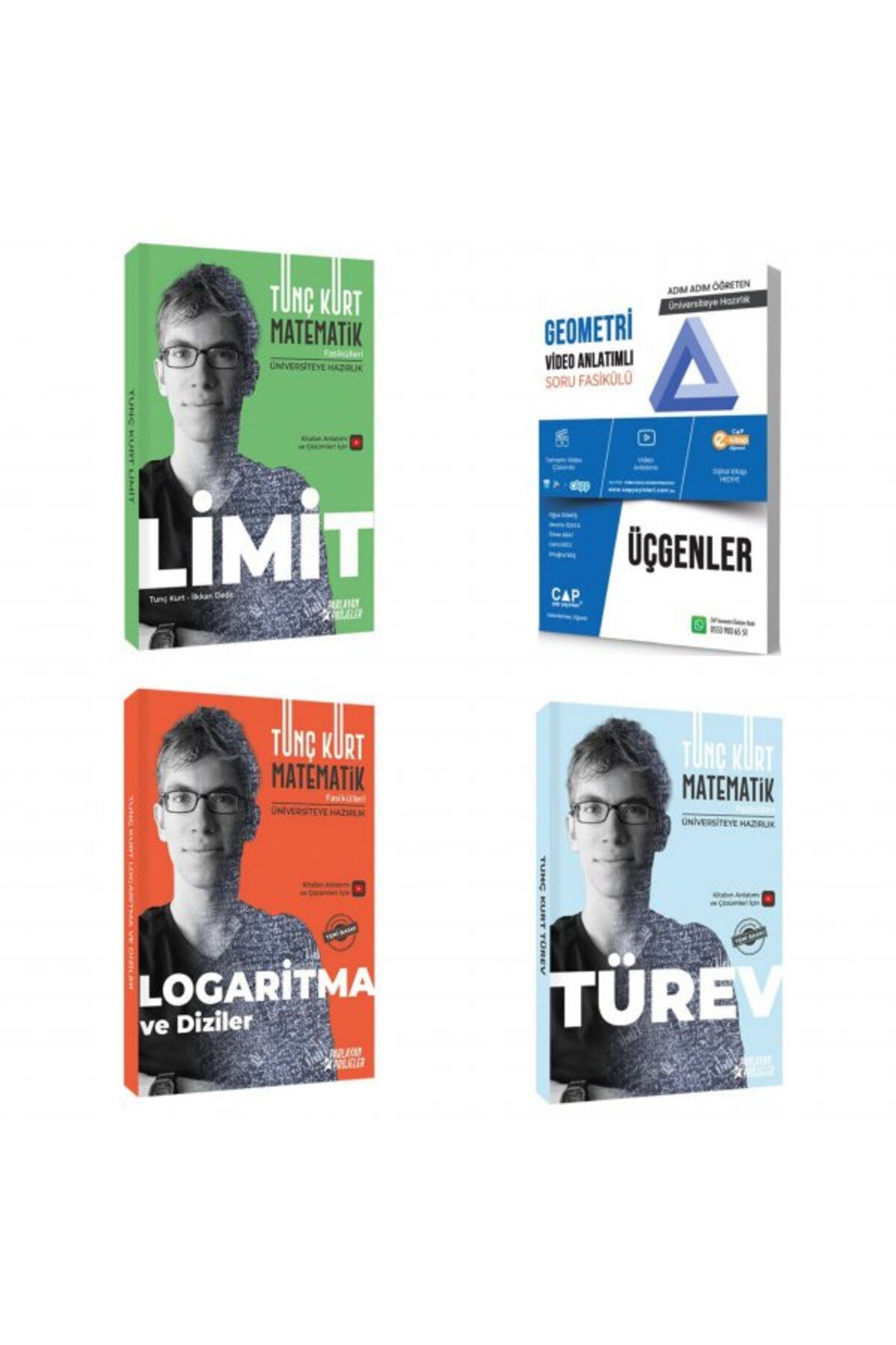 Parlayan Projeler Çap Geometri Üçgenler Konu Anlatımlı Soru +Tunç Kurt 2025 Limit+ Logaritma+ Türev Fasikül Set
