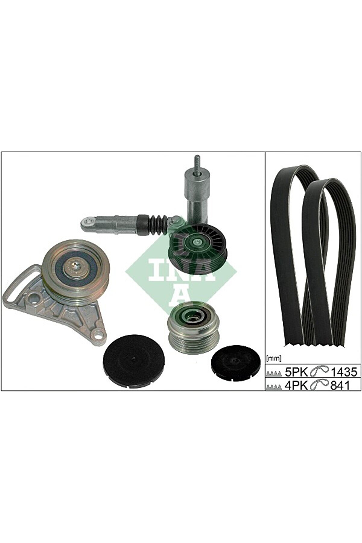 INA 529000410 V Kayış Gergi Seti 535 0005 10-534 0014 10-531 0309 10-5Pk1435-4Pk8401.9 TDI Audi A4-6