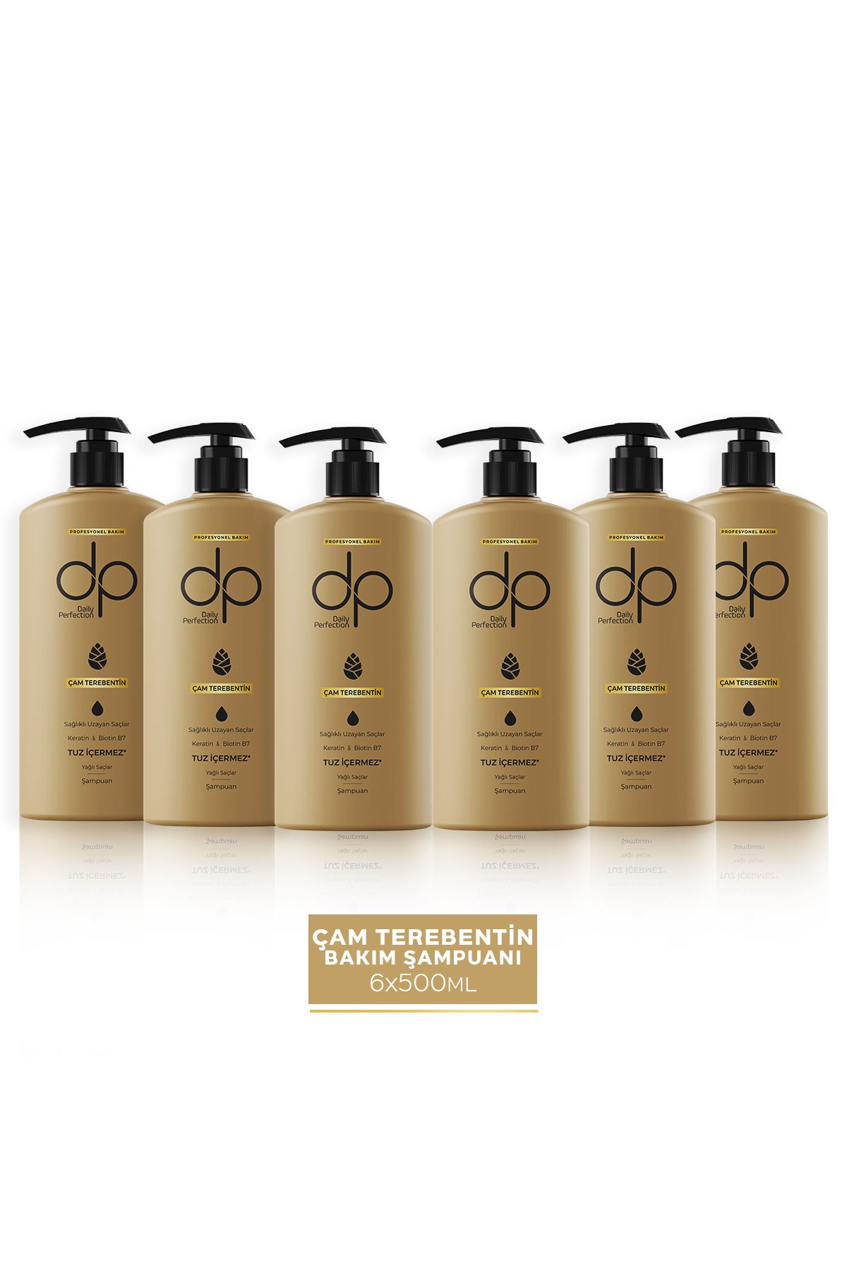 dp Daily Perfection Şampuan Çam Terebentin 500 ml X 6 Adet