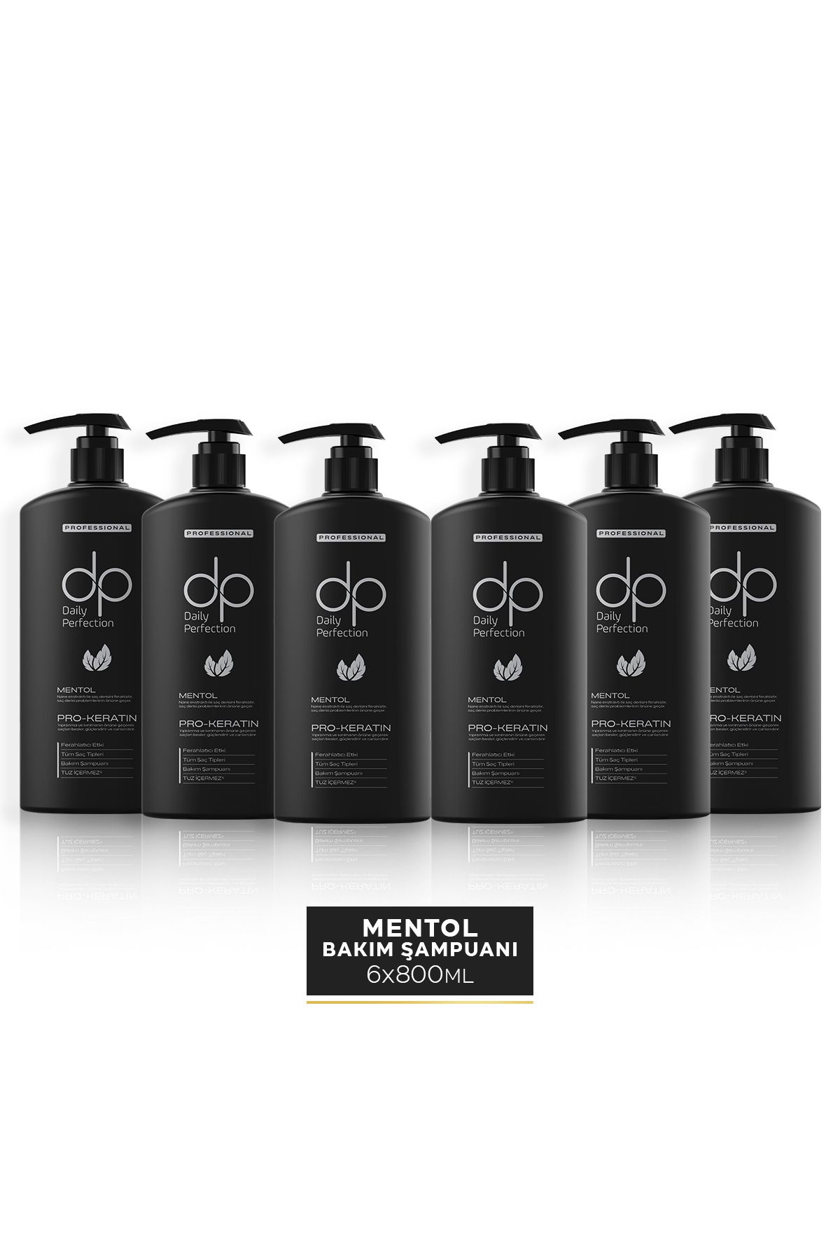 dp Daily Perfection Şampuan Mentol Ferahlatıcı Etki 800 ml X 6 Adet
