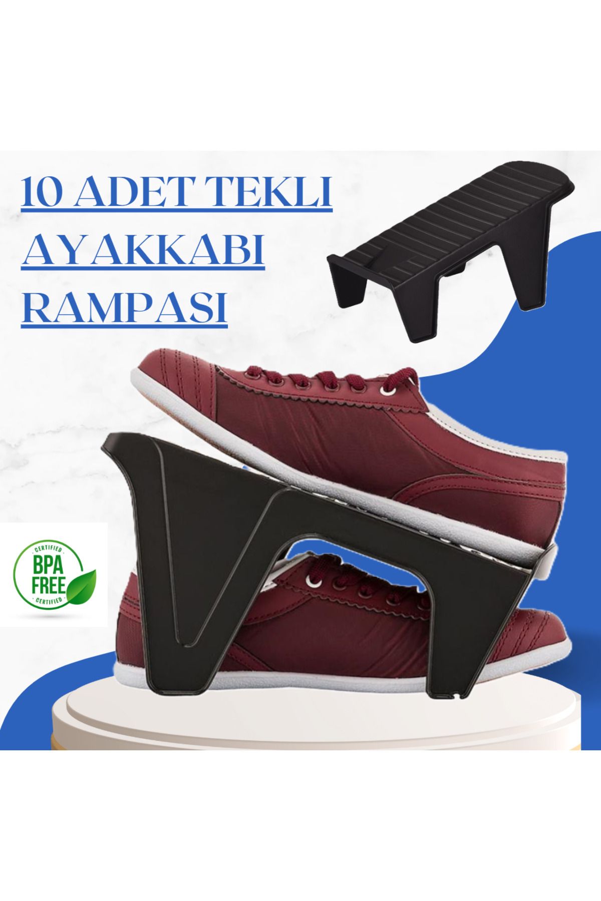 Flash Bazaar 10 Adet Tekli Ayakkabı Rampası