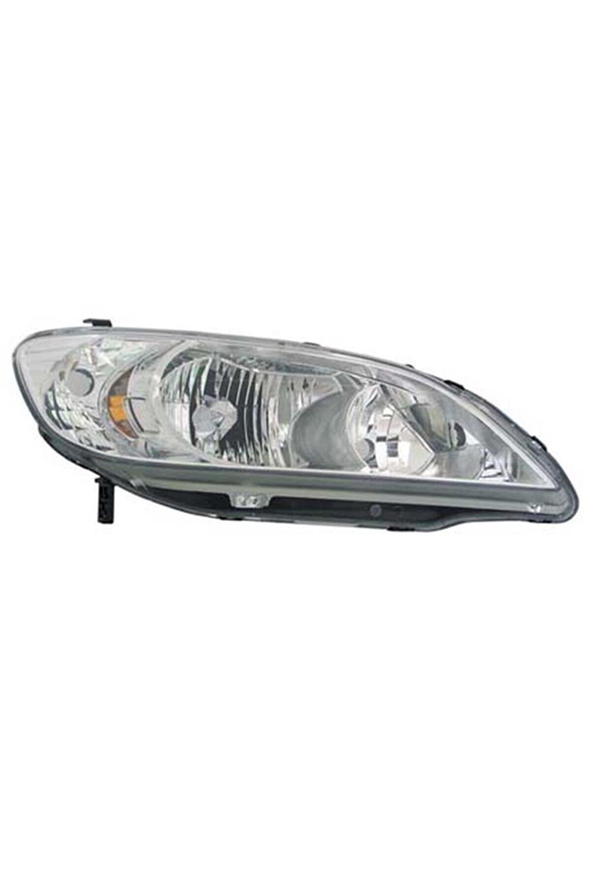 HONDA CIVIC- SD- 2004-2005- FAR LAMBASI SOL TARAF MANUEL (SİNYALİ SARI)(CAMI SETLİ) (PARK LAMBA DELİ