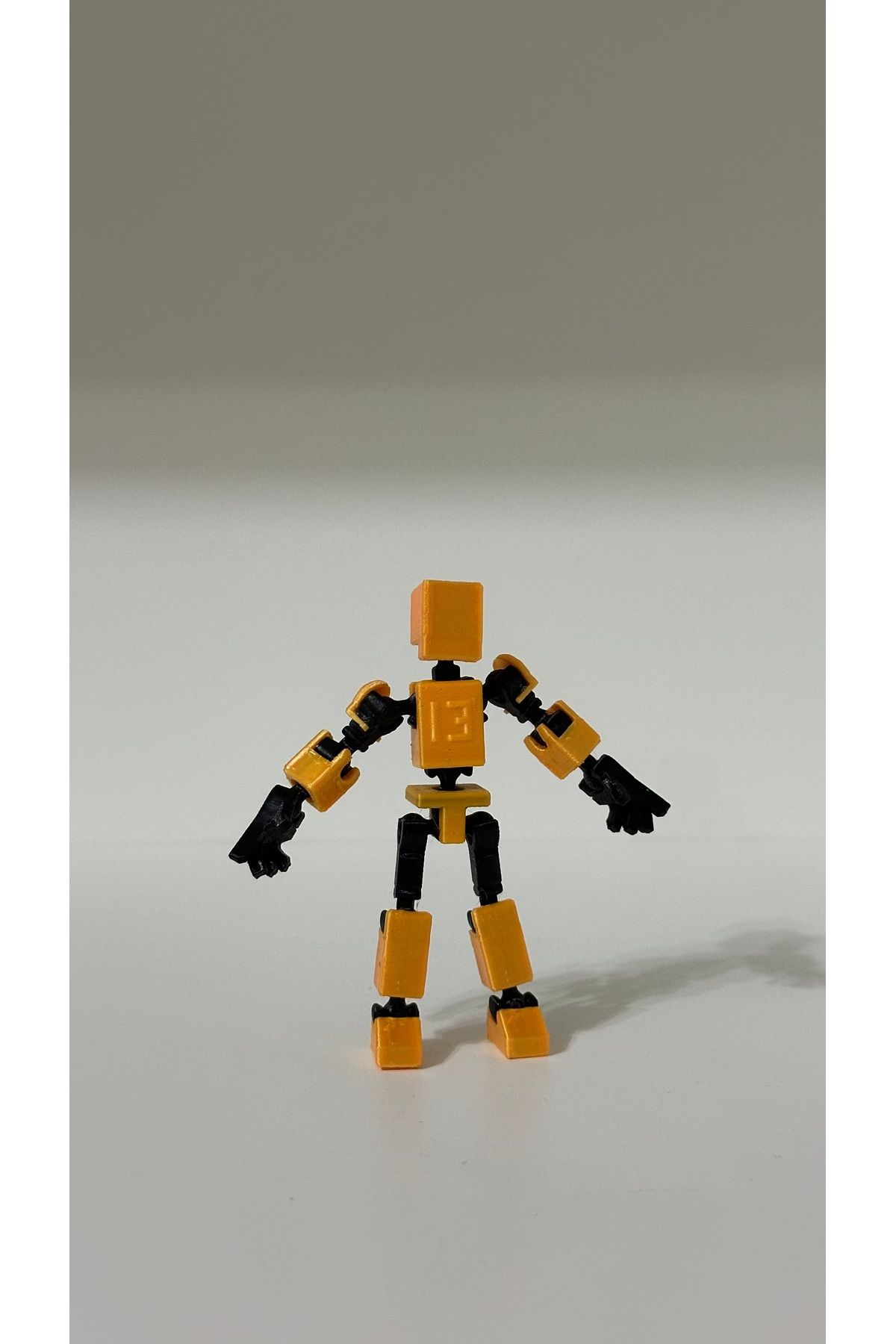 Loopify Hareketli Mini 13 Robot Oyuncak 8 Cm - Altın Siyah 1 Adet