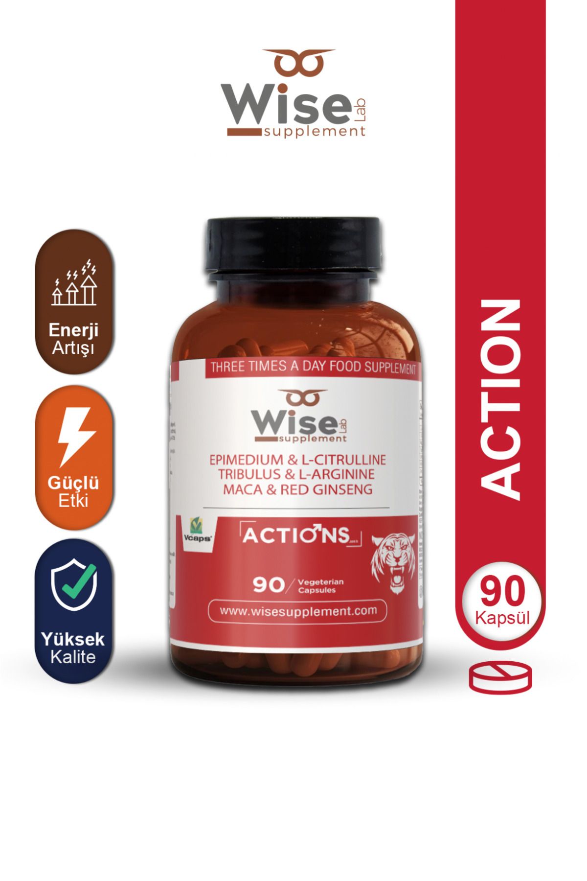 WiseLab Wise® Action 90 Bitkisel Kapsül