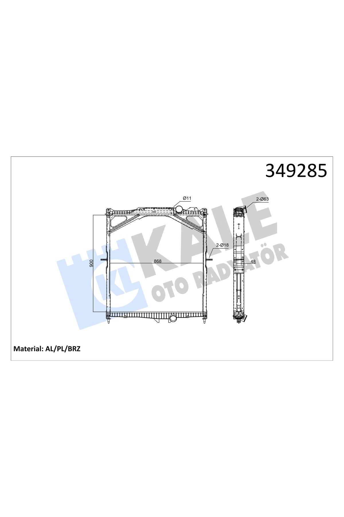 SU RADYATORU FH 400-520 05 , FH12 340-500 , FH16 470-700 93 , NH12 380420 99 MT CERCEVELI