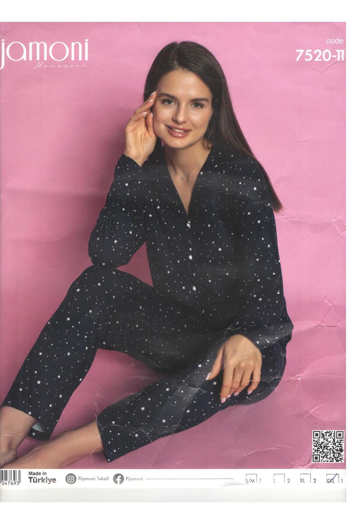 Pijamoni PİJAMONİ 7520 MİLAN KUMAŞ PİJAMA TAKIMI