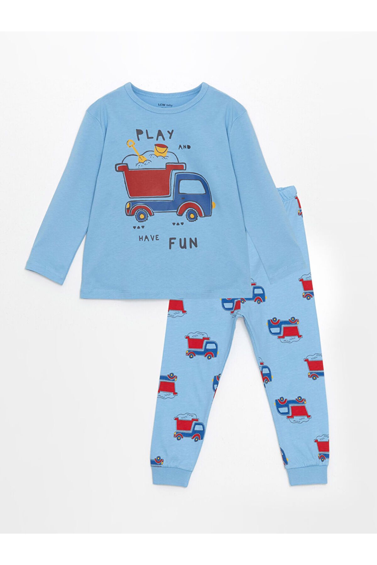 LC Waikiki LCW baby Bisiklet Yaka Erkek Bebek Pijama Takımı