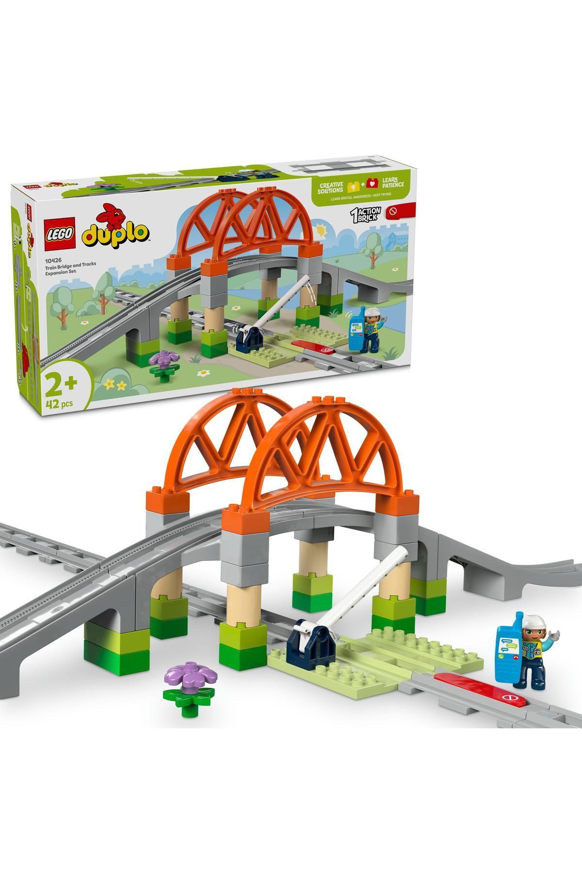 LEGO ® DUPLO® Tren Köprüsü ve Rayları Ek Macera Seti 10426 - 2+ Eğitici Oyuncak Yapım Seti (42 Parça)