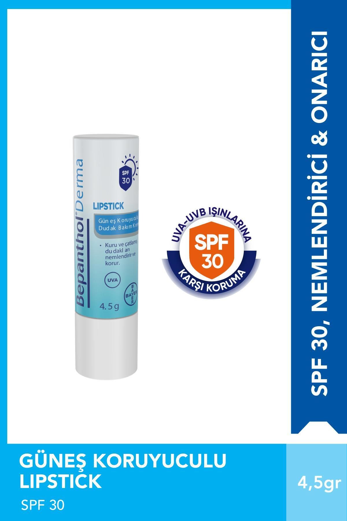Bepanthol Lipstick Spf30 Güneş Koruyucu Günlük Yoğun Nemlendirici Dudak Bakım Kremi