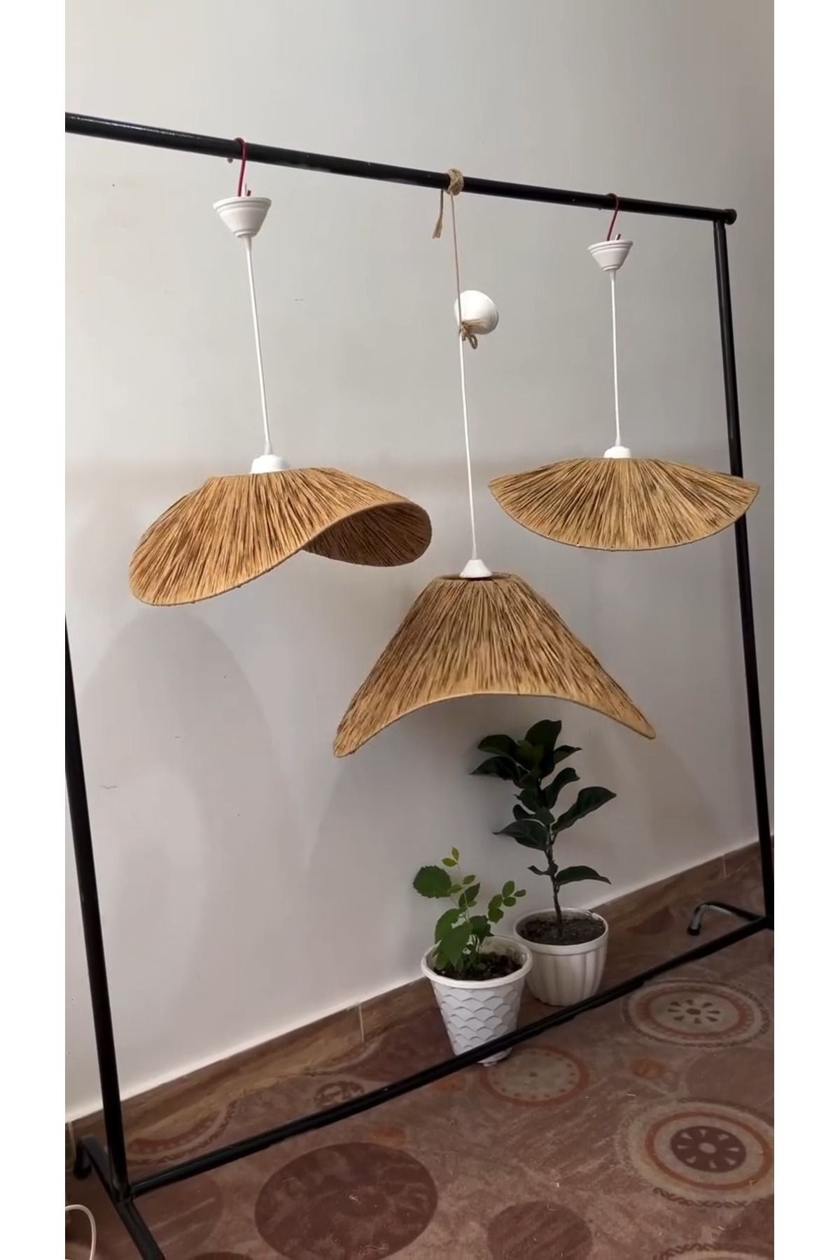 luminart LUMİNART rafya avize mutfak avize el yapımı doğal avize hazeran avize