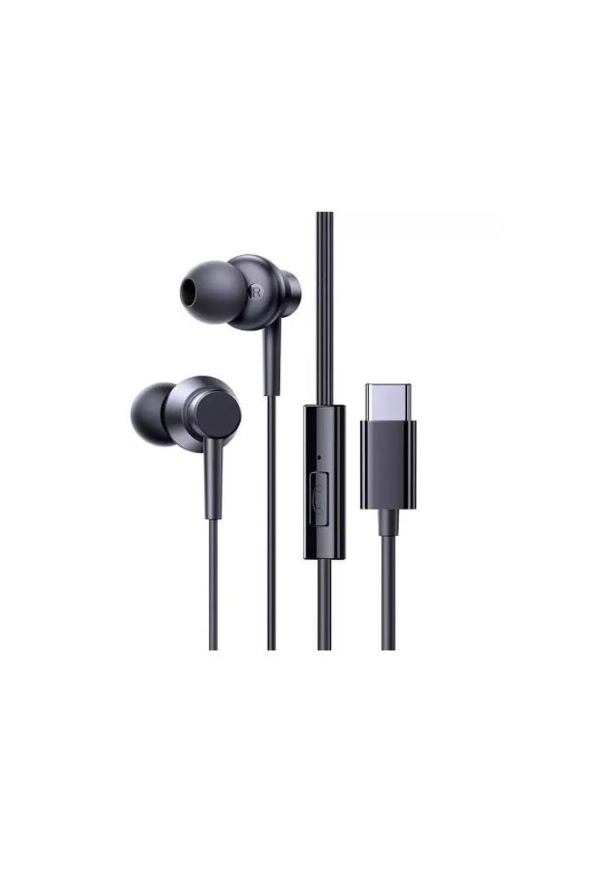 Baseus Type-C Girişli HD Mikrofonlu Stereo Kablolu Type-C Kulaklık İphone 15 15 Pro Max Uyumlu
