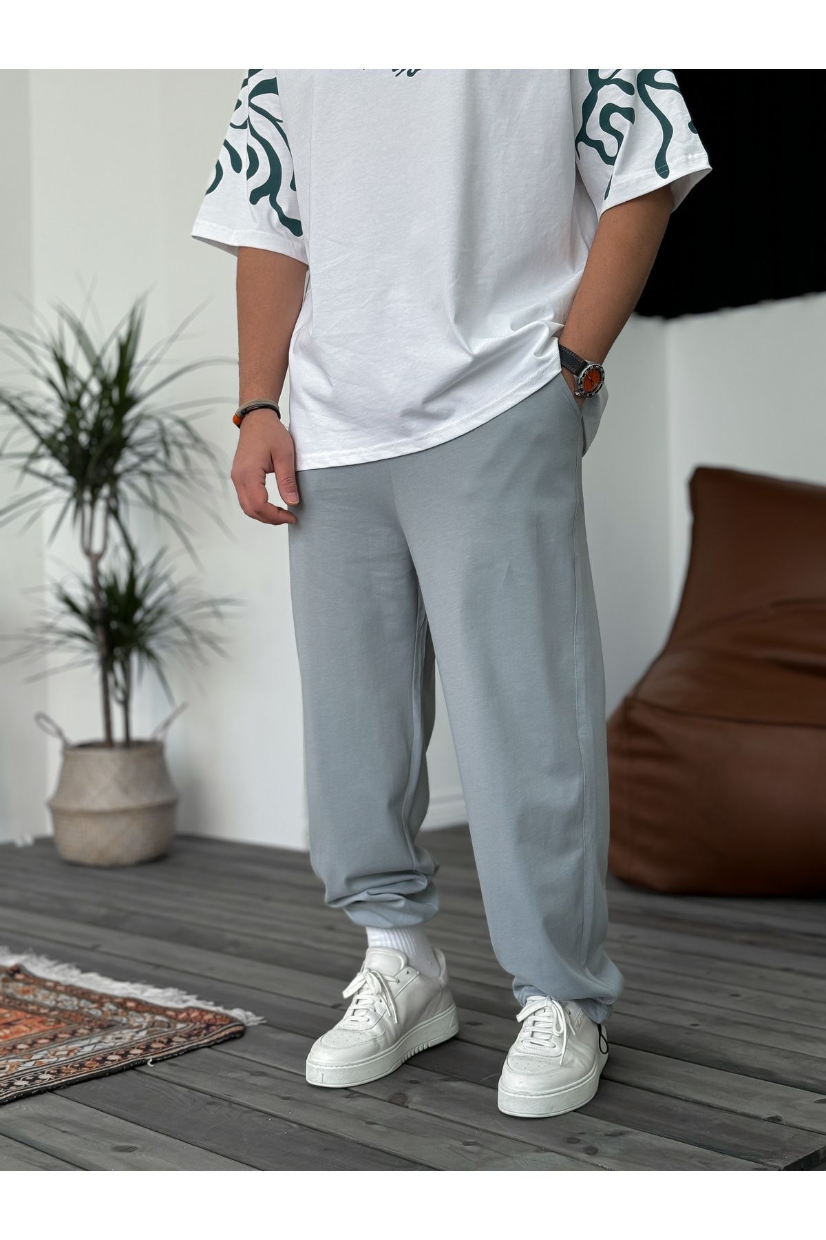 BYBASICMAN Gri Basic Stoper Eşofman V2 JJ-329/711