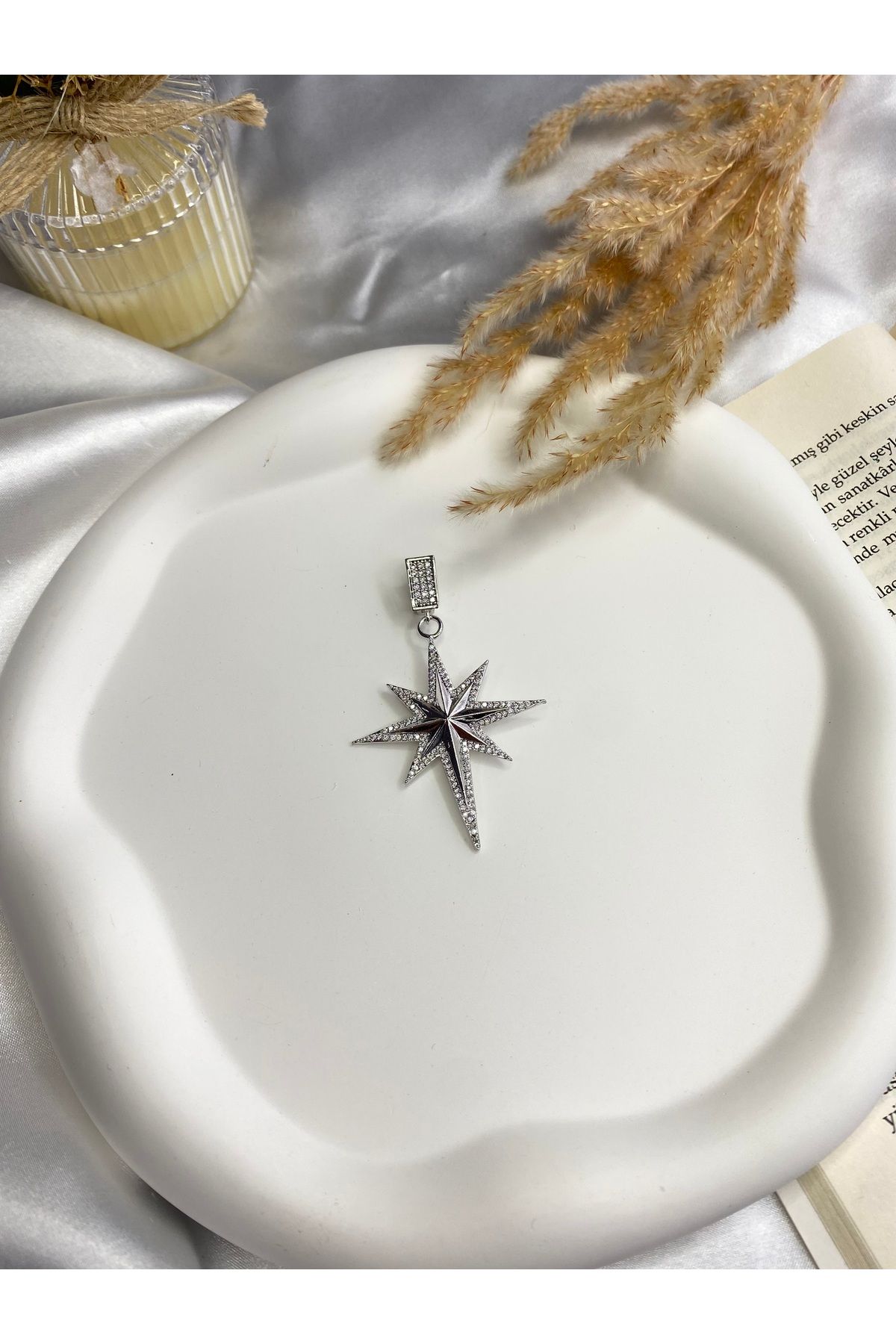 Galaxy Kuzey Yıldızı ajda bilezik charm/ kolye ucu-Silver