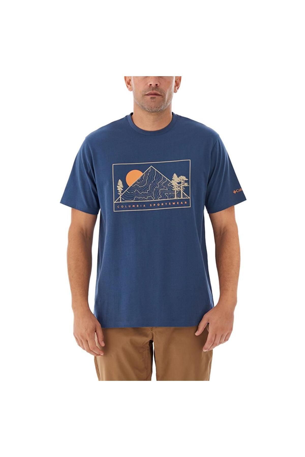 Columbia Csc M Peaked Sunscape Ss Tee Erkek Kısa Kollu Tişört CS0398