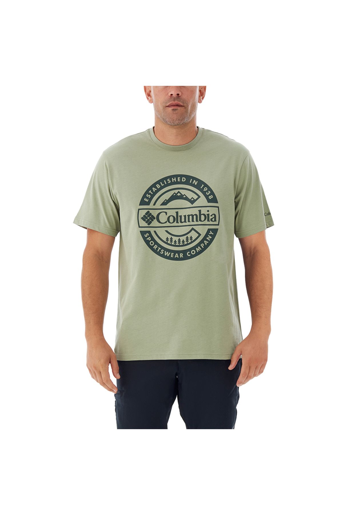 Columbia CSC Button Badge Erkek Kısa Kollu T-Shirt