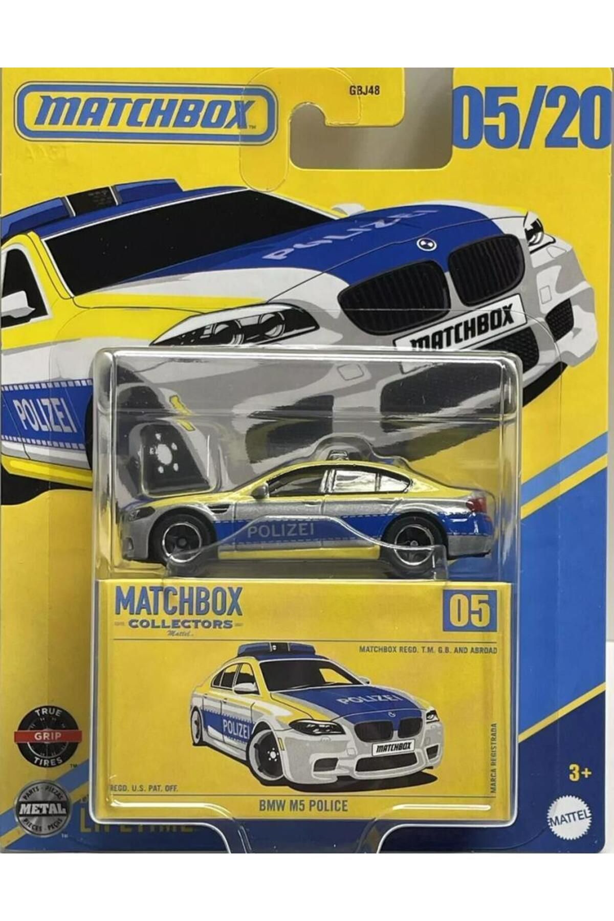 Matchbox Koleksiyon Araçlar GBJ48 - JCL36 BMW M5 POLICE