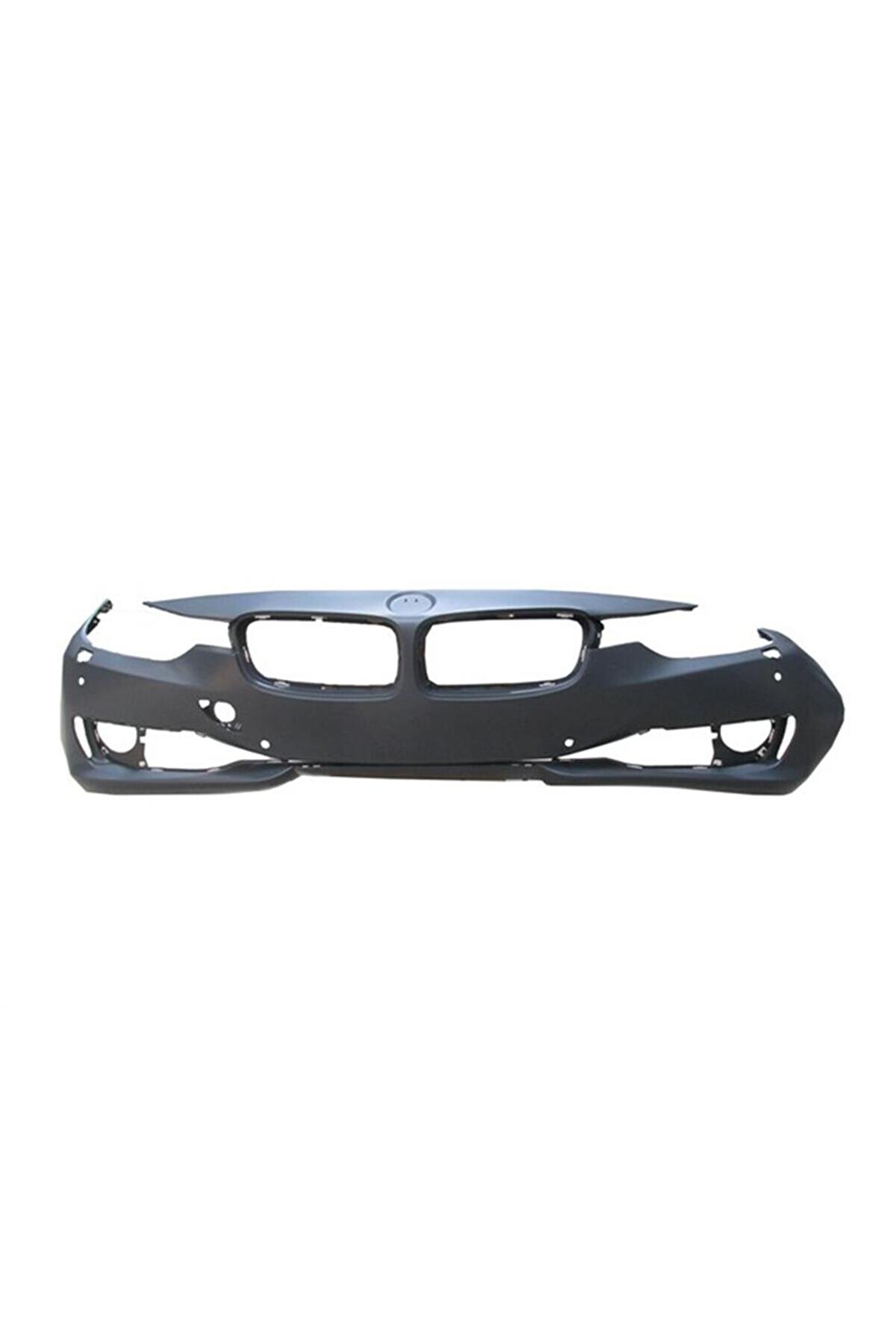 OEM NO 51117293023 UYUMLU BMW 3 SERI F30 12/14 ÖN TAMPON KOYU GRİ (SENSÖR/KAMERA/FAR YIKAMA DELİKLİ)