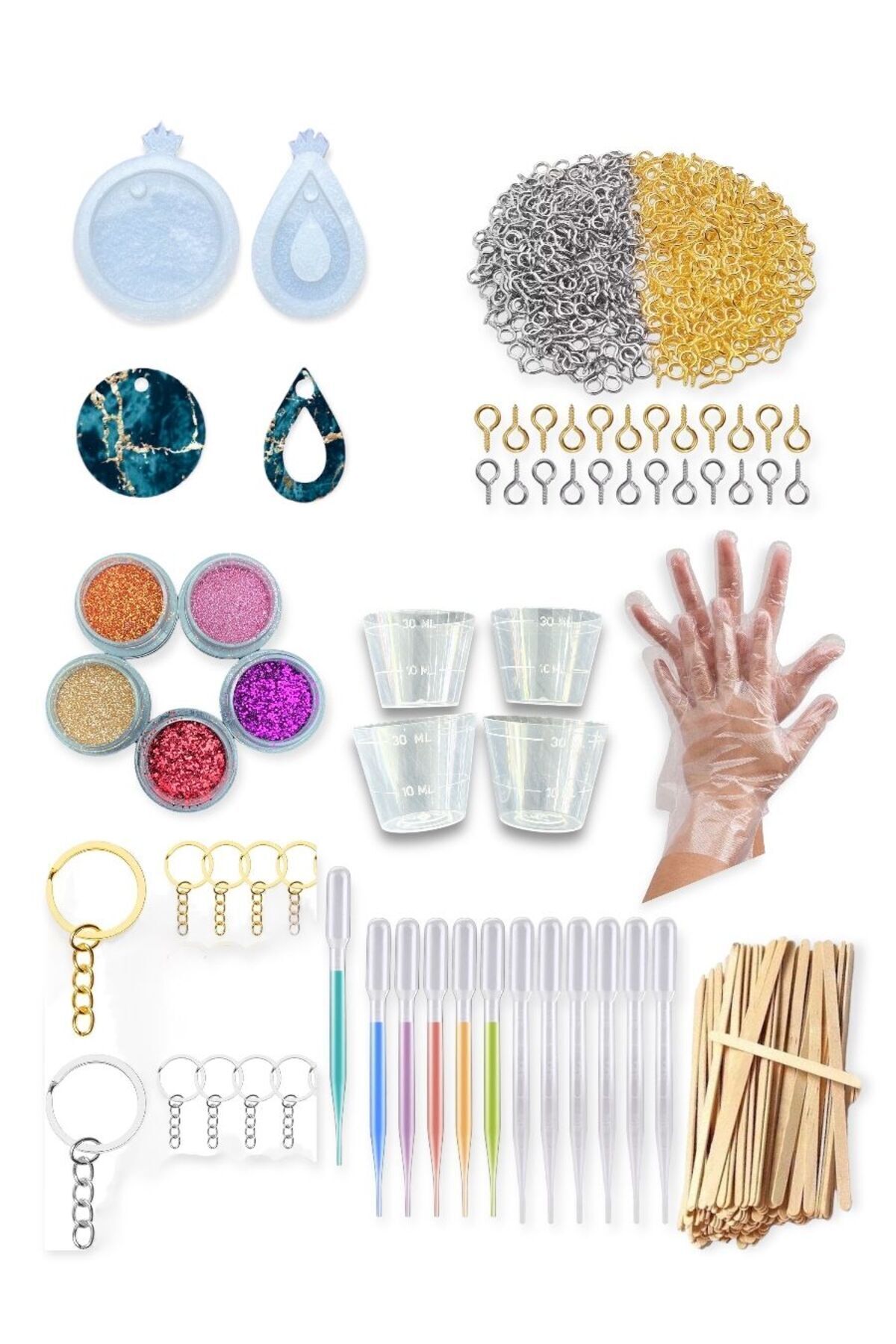 se7enck Epoksi Başlangıc Seti 200lü Set/ Epoksi Başlangıç Seti, Epoksi Reçine, Epoksi kalıp , Epoksi Boya