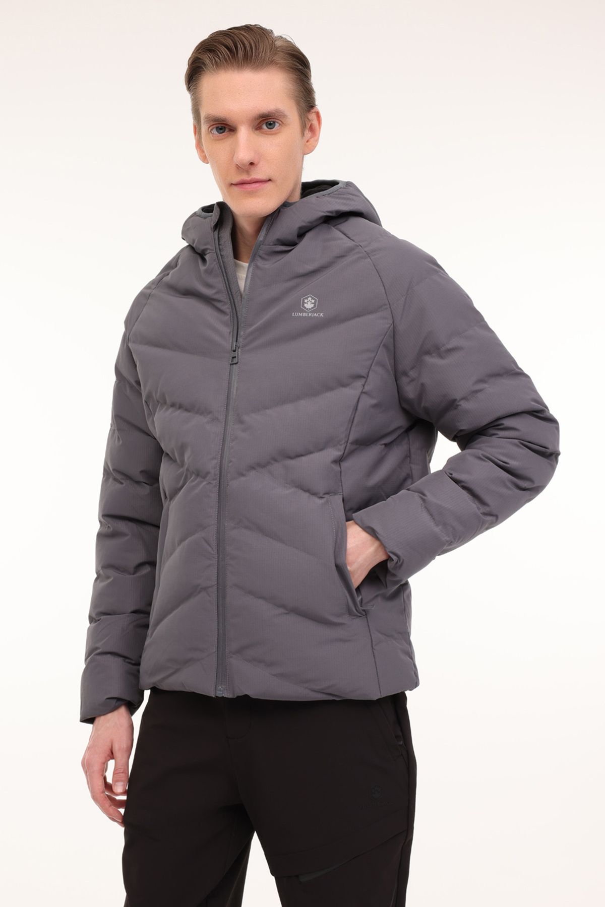 Lumberjack ML ADALBERT COAT 4PR Antrasit Erkek Kısa Kaban