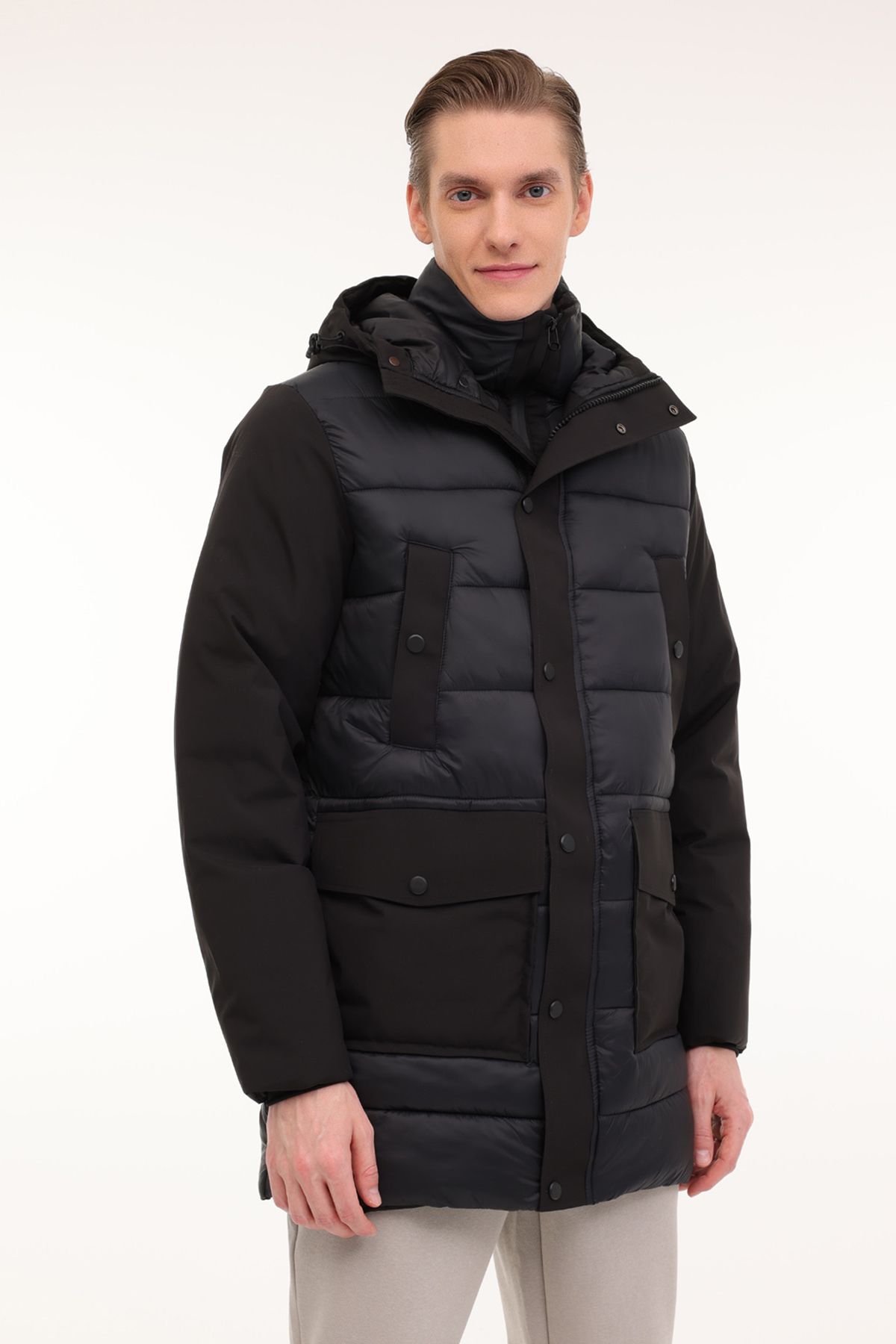 Lumberjack ML SOBOLD 3SBL01 4PR Siyah Erkek Uzun Kaban