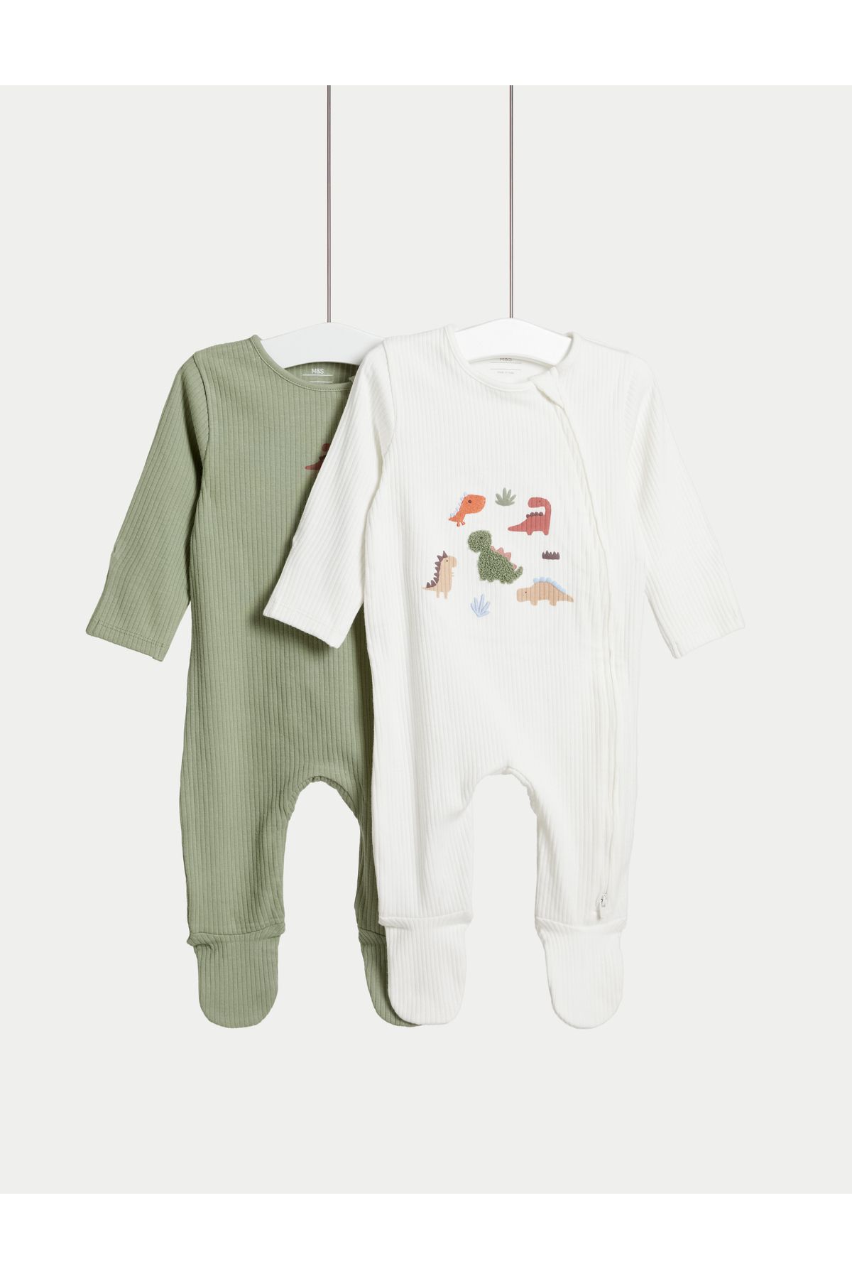 Marks & Spencer 2'li Pamuklu Dinozor Uyku Tulumu (0 -3 Yaş)
