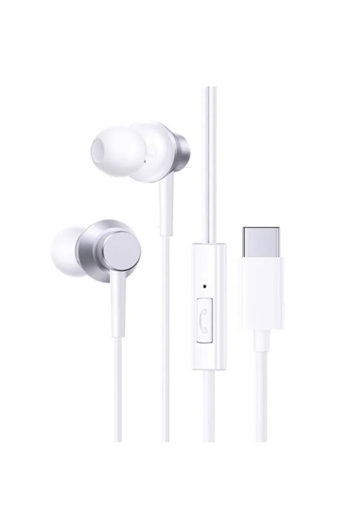 Baseus Type-C Girişli HD Mikrofonlu Stereo Kablolu Type-C Kulaklık İphone 15 15 Pro Max Uyumlu Kulak