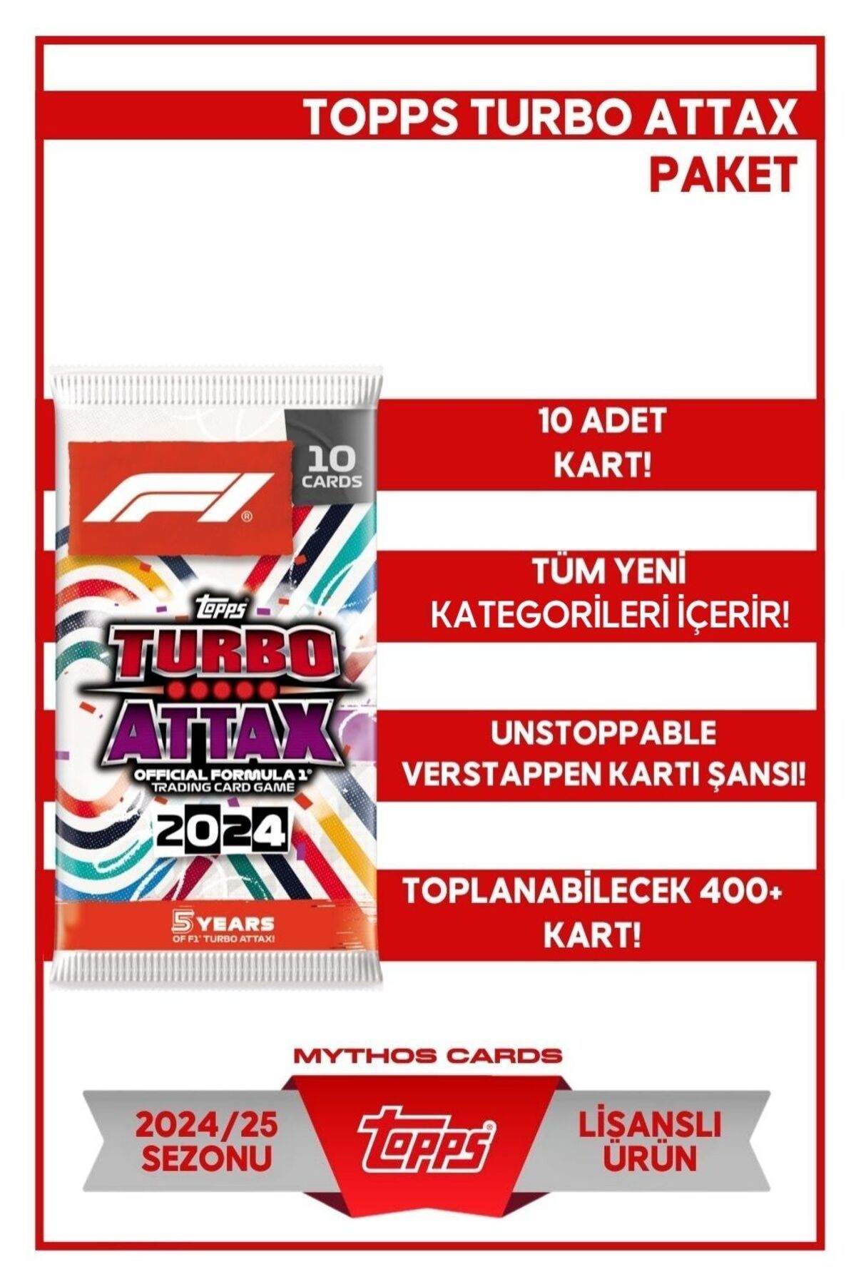 Topps Formula 1 Turbo Attax 2024- Paket