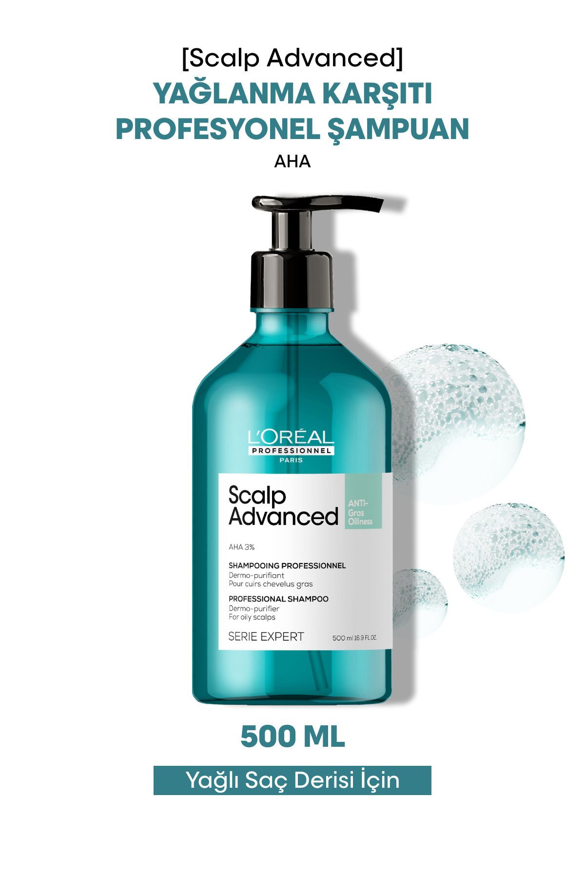 L'Oreal Paris Serie Expert Scalp Advanced Yağlanma Karşıtı Profesyonel Şampuan 500ml