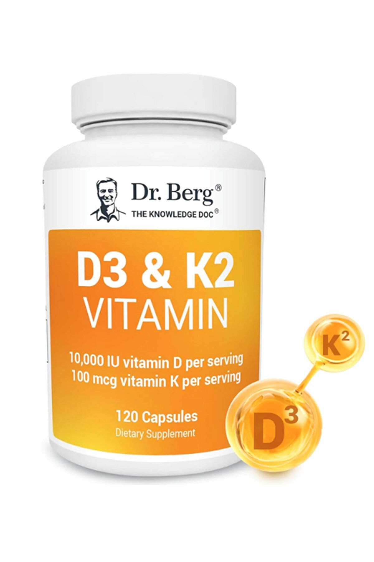 dr berg Dr. Berg Vitamin D3 K2 w/MCT Powder - Includes 10,000 IU of ...