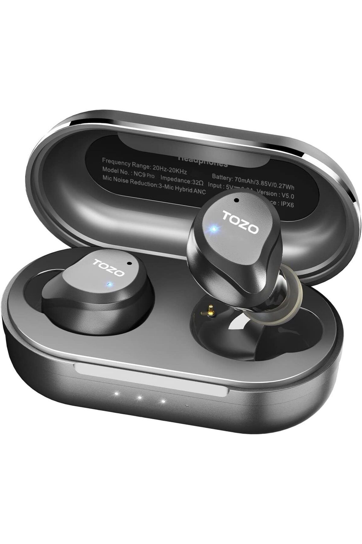 Genel Markalar NC9 Pro ANC ve ENC Uyumlu Gürültü Engelleme Bluetooth 5.3 Kablosuz TWS Kulaklık Siyah