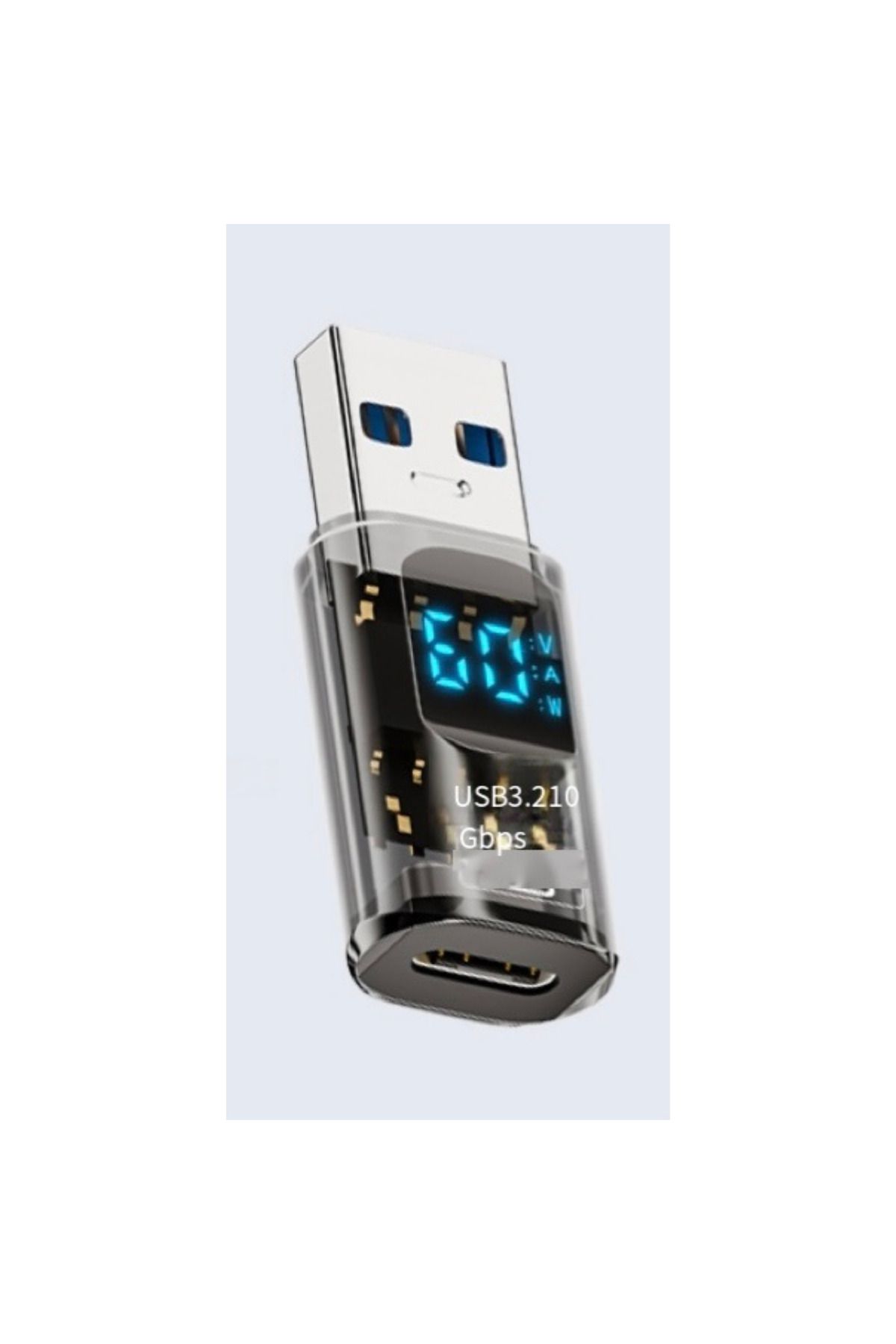 LivX Revolution USB 3.2  to Type C Dönüştürücü 60W 10Gbps Veri Transferi Dijital Ekran OTGGF