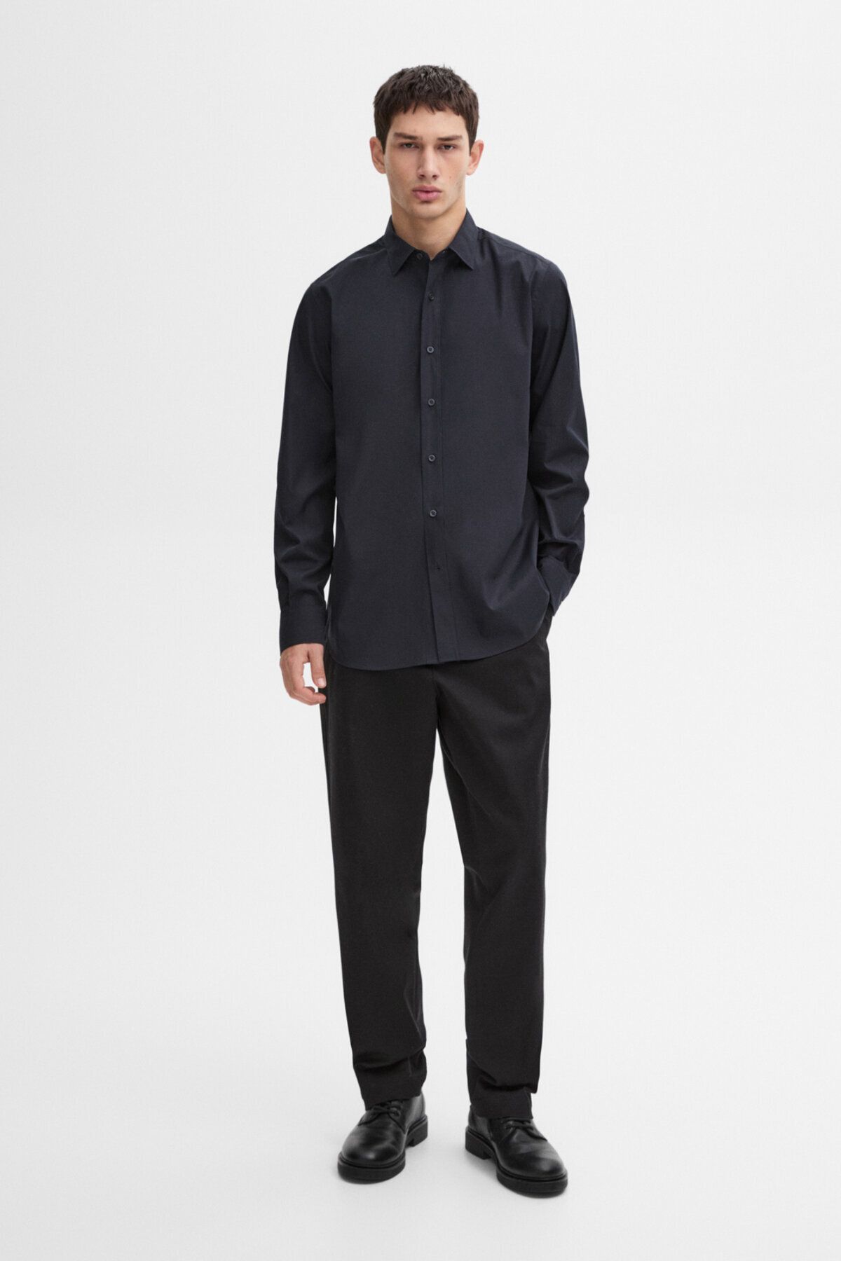 Massimo Dutti 100% cotton poplin shirt