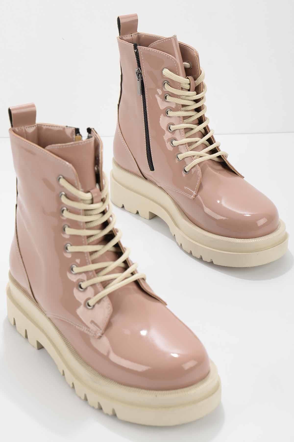 Bambi Pudra Rugan Kadın Bot & Bootie K02669070308