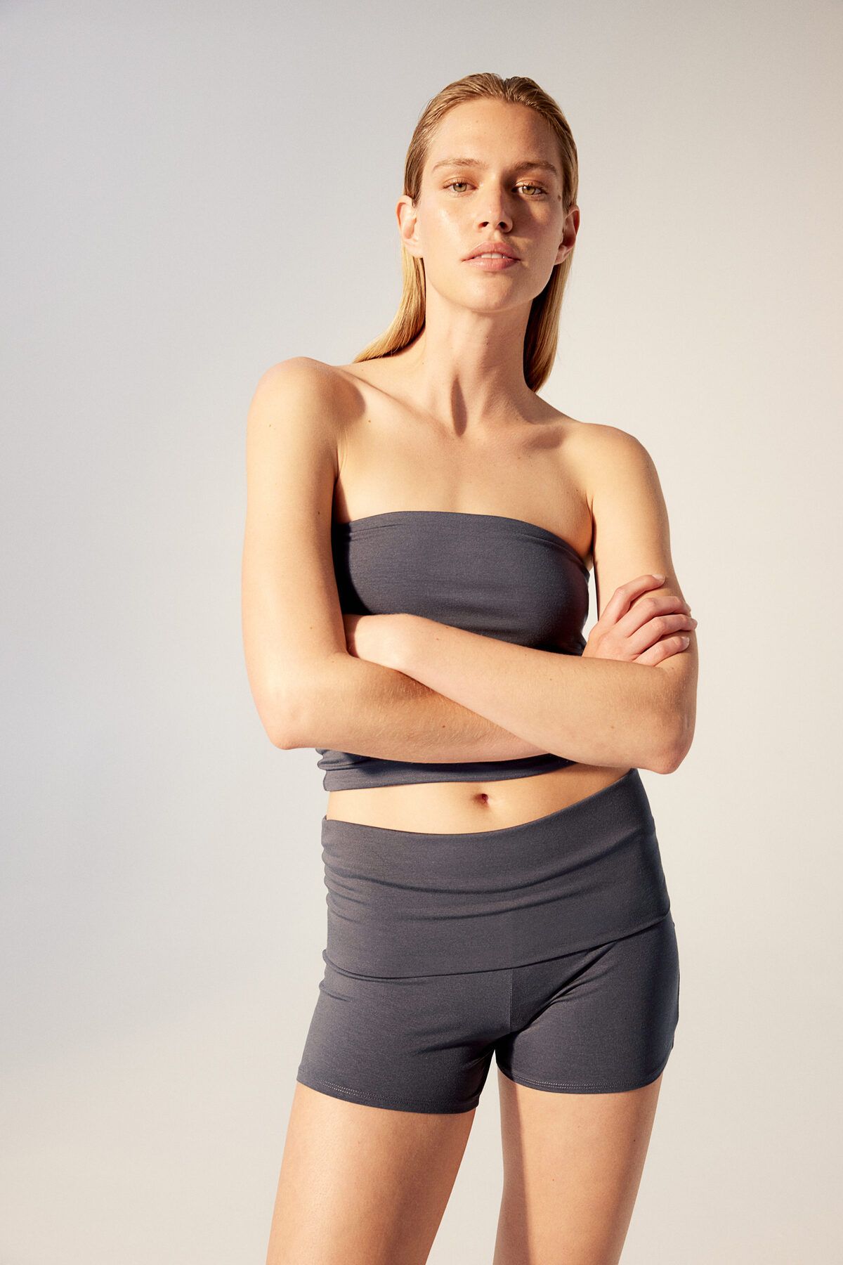 H&M Katlanır Belli Mini Şort