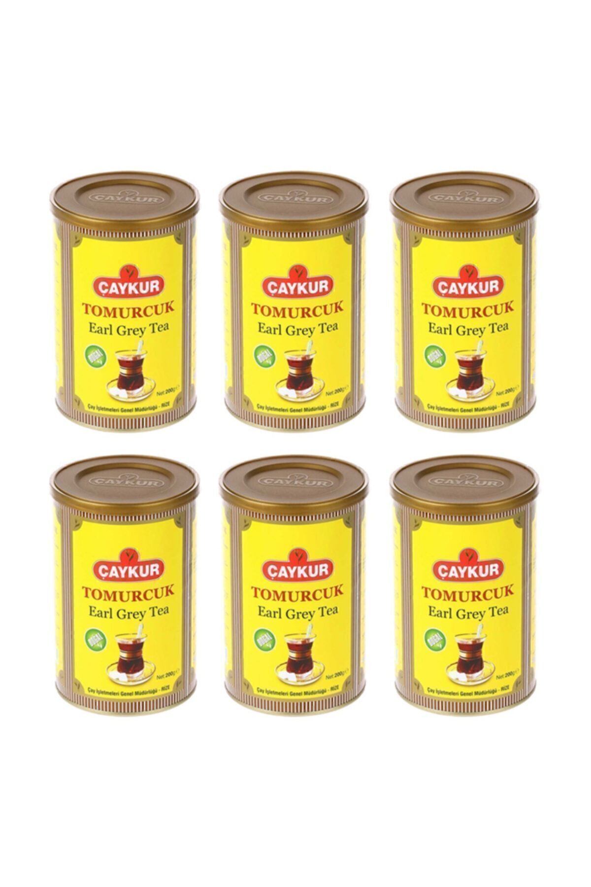 Çaykur Earl Grey Tea Tomurcuk Dökme Çay Teneke 6 X 200 G