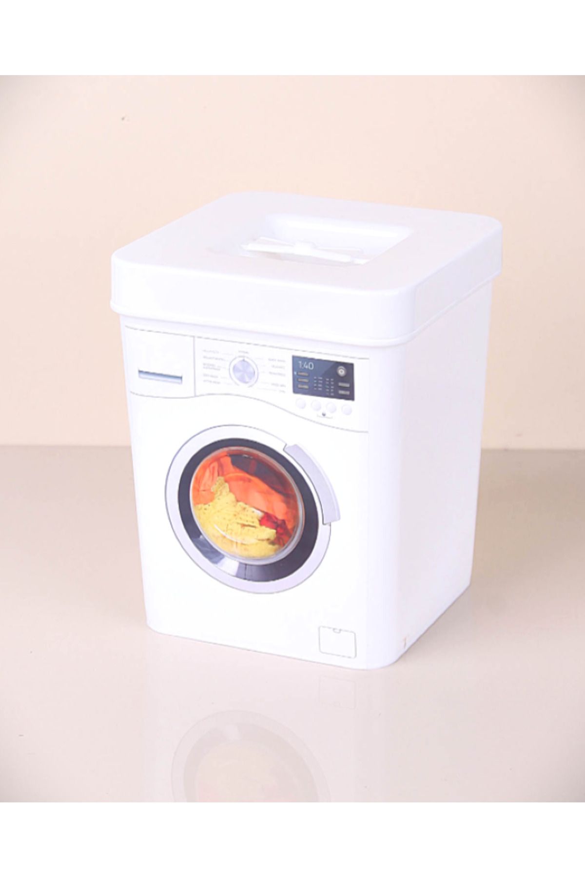 Genel Markalar 3.5 Lt Deterjan Kutusu Çamaşır Makinesi Görünümlü Toz Deterjan Kutusu