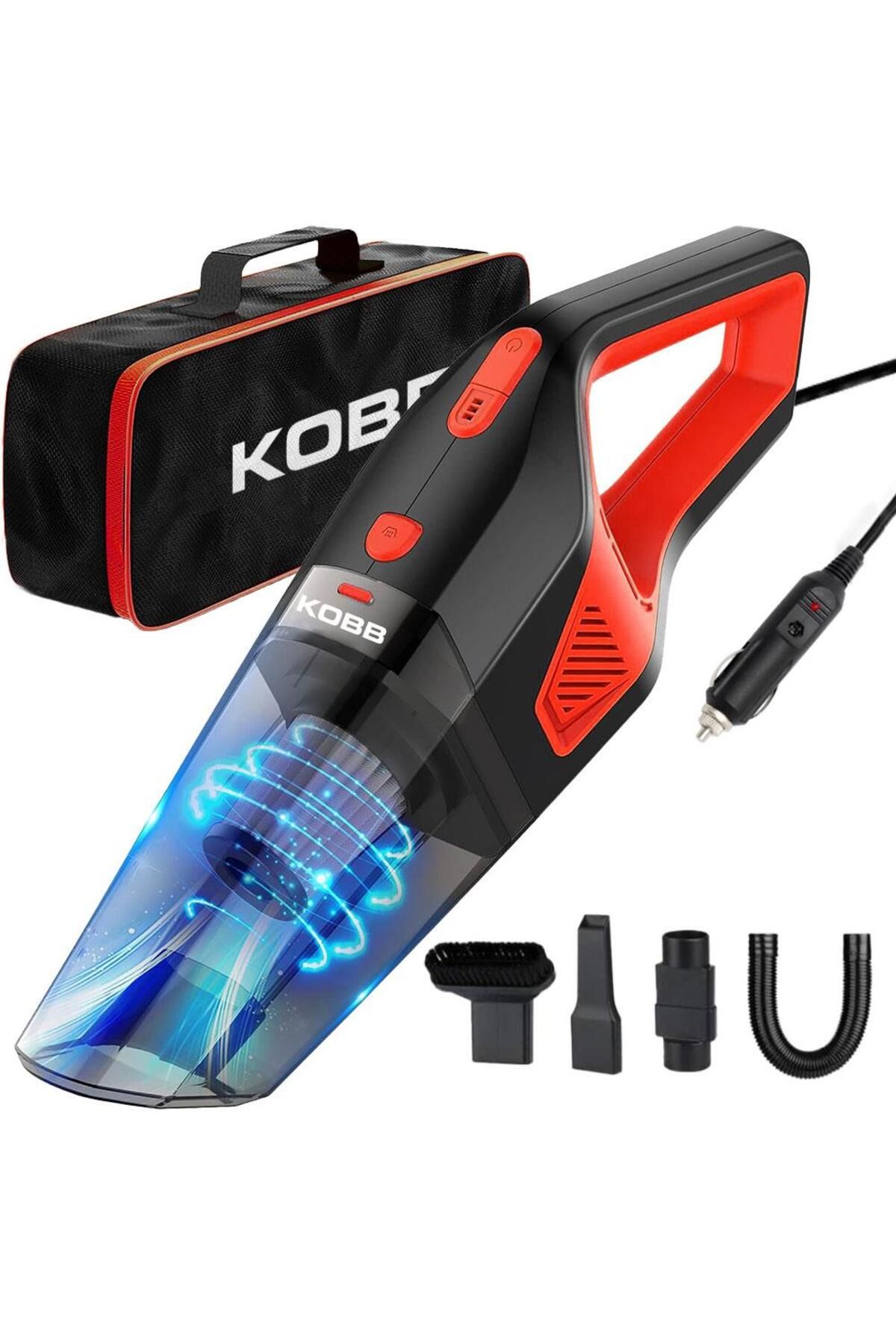 Genel Markalar Kbv12 12volt/120watt Araç Süpürgesi 5 Parça Aksesuar Seti Taşıma Çantası