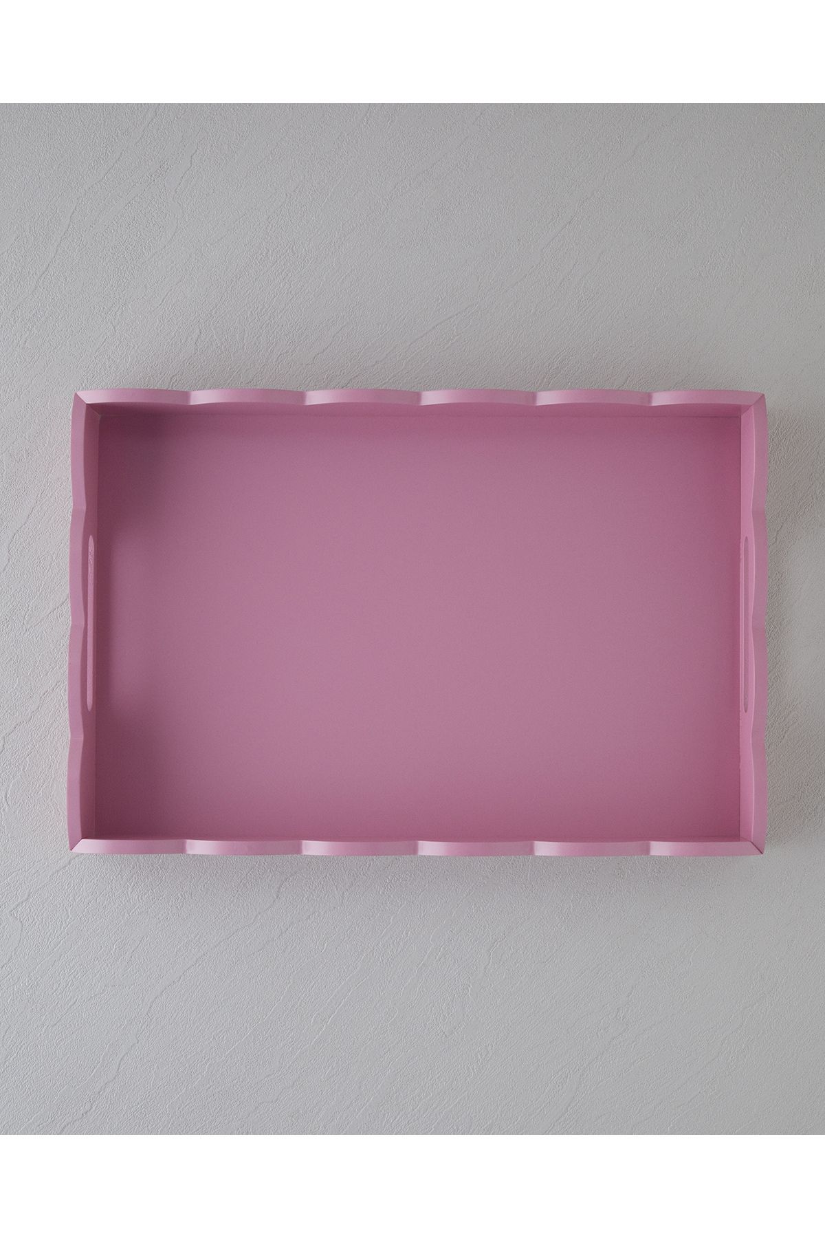 English Home Retro Ahşap Tepsi 40x27 cm Pembe